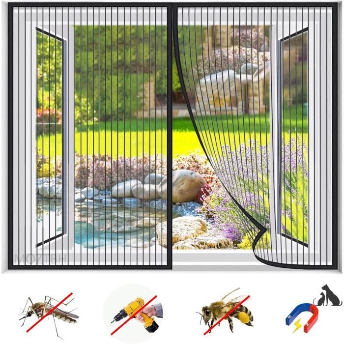 Moustiquaire Magnétique 140 X 270 Cm Maille Très Dense