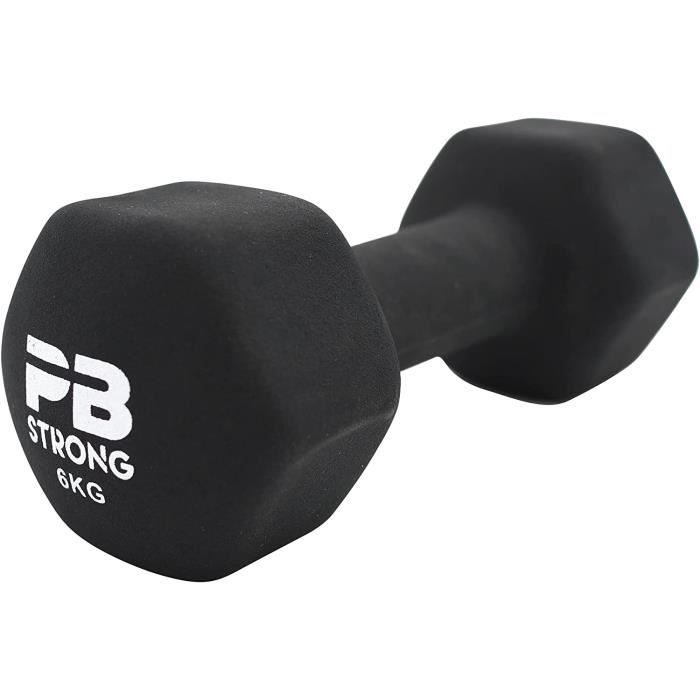 Lot De 2 Haltères Courts En Néoprène - Poids De 1 à 5 Kg - Fitness Et Exercices à Domicile