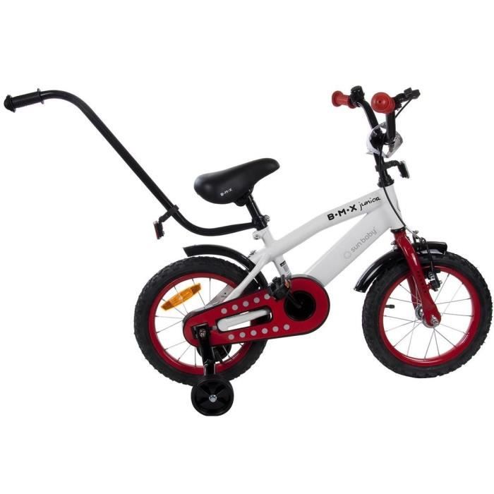 Vélo enfant 3-4 ans avec poussoir BMX 14