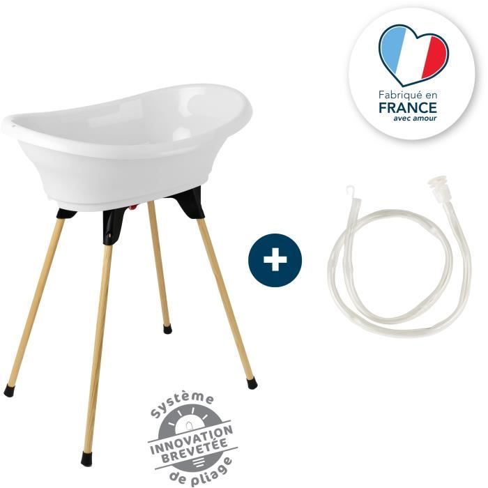 Thermobaby Kit Baignoire Vasco Blanc Muguet Baignoire Pieds Tuyau De Vidange Cdiscount Puericulture Eveil Bebe
