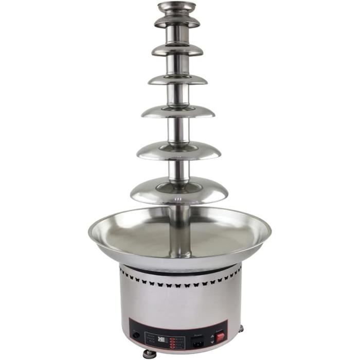 Fontaine à Chocolat 3 Niveaux En Inox - Grande Taille Pour Fêtes, Chocolat, Caramel, Fromage