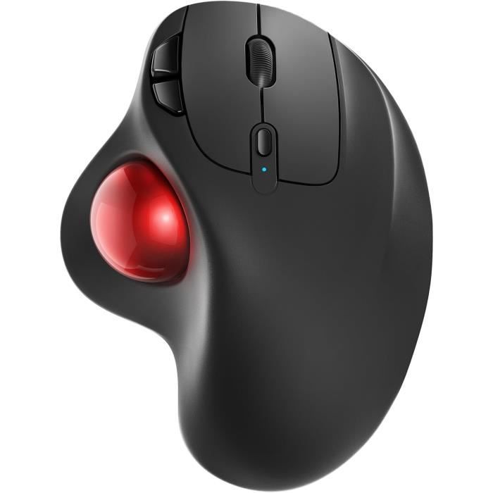 Elecom DEFT Souris Trackball Sans Fil 2,4 GHz, Contrôle Des Doigts