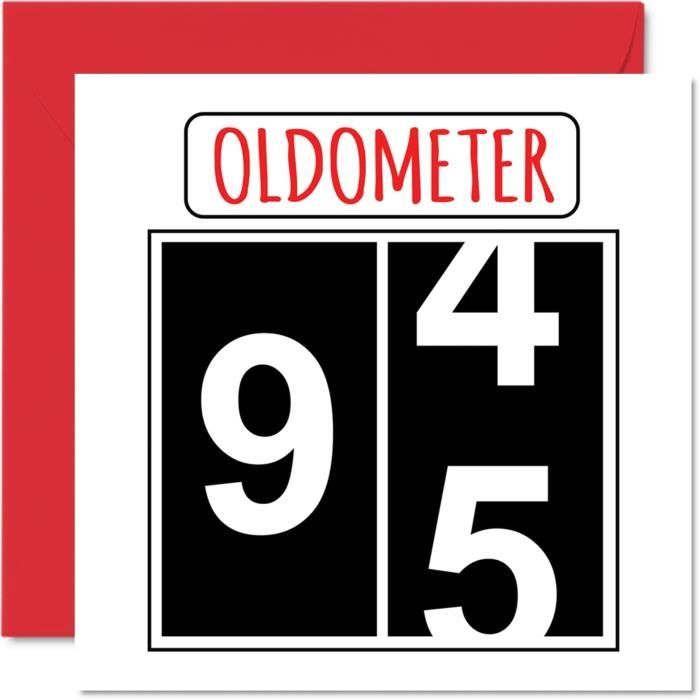 Acheter Cartes D'anniversaire Amusantes Pour Homme Et Femme Oldomètre Carte Grand Père Mère Papa Maman ? Comparer Chez