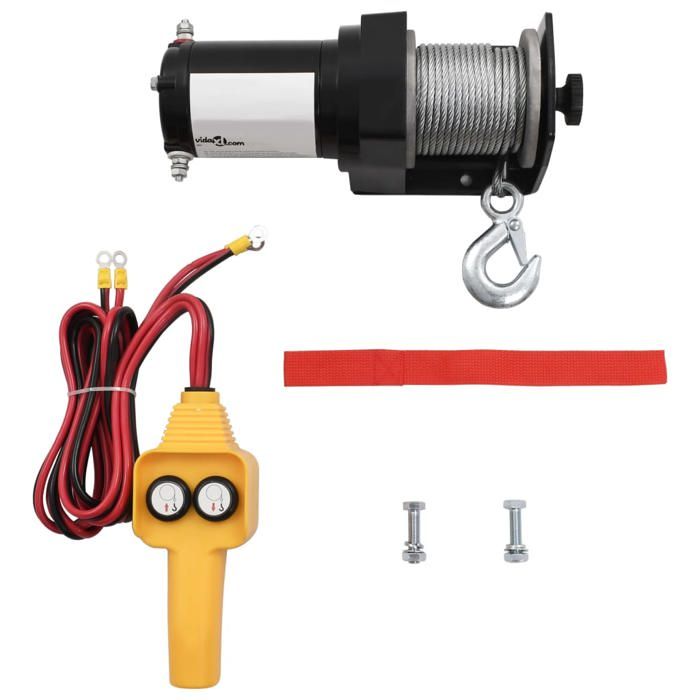 vidaXL Treuil Électrique 907 kg Télécommande Filaire Auto Bateau Outil Garage 210229