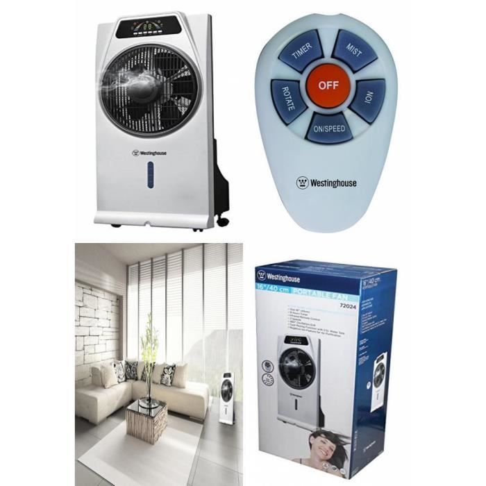 Ventilateur Westinghouse 72024 – Brumisation, 53 W, 3 Vitesses, Télécommande - vue 2