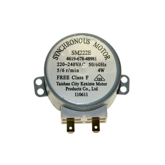 Moteur plateau tournant SM222E Whirlpool TYJ508A7 Compatible avec AMW516