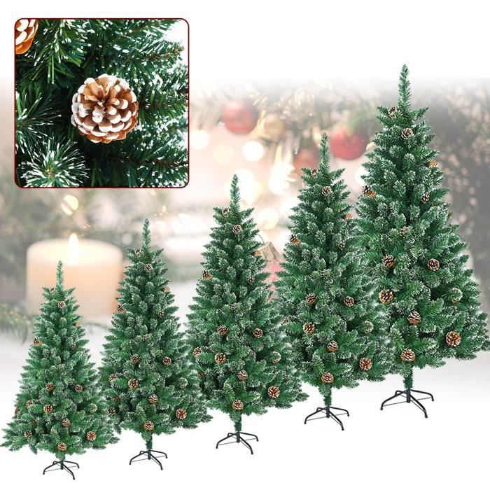 Sapin De Noël Artificiel KADAX En PVC - Style Pin Diamant Sur Tronc, 70 Cm, Branches Et Couronnes