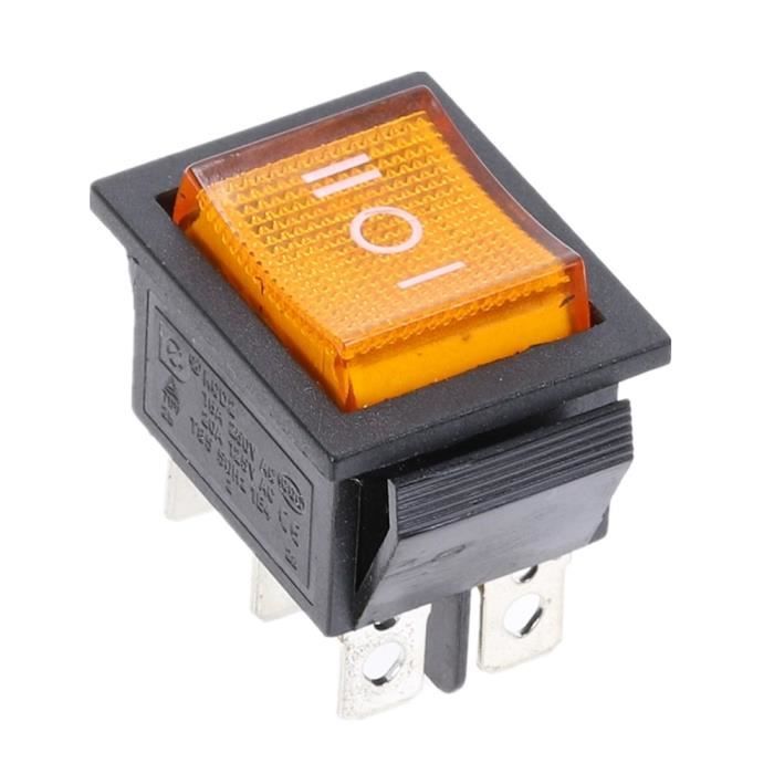 INTERRUPTEUR &Agrave; BASCULE SPDT 3 POSITIONS 6MM 6A 125VAC MAT&Eacute;RIAU AUTOMOBILE &Eacute;LECTROM&Eacute;NAGER CONTR&Ocirc;LE INDUSTRIEL 10PCS | Leroy Merlin