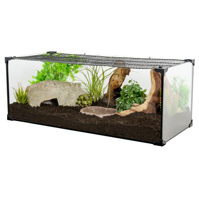 Comparer les prix de Terrarium tortue Karapas Terra 100 Pro noir - Zolux Noir