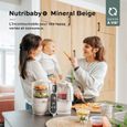 Babymoov Nutribaby(+) - Robot Multifonctions 6 en 1 - Cuiseur-vapeur/Mixeur, Beige-1