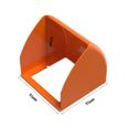 DAMILY® Housse Étanche pour Sonnette pour prise de charge extérieure Protection Contre Pluie en Plastique-orange-1