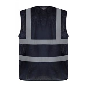 Gilet Haute Visibilité XXL Vert – Maille Oxford, Multiple Poches, Fermeture éclair, Pour Sécurité Travail Et Nuit