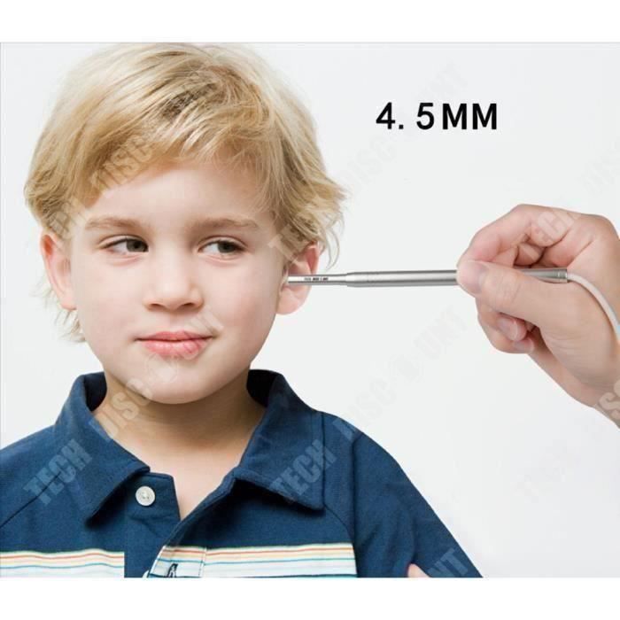otoscope professionnel medicale pediatrique oreille humain enfant led usb  medecin mini endoscope auriculaire camera etanche cire
