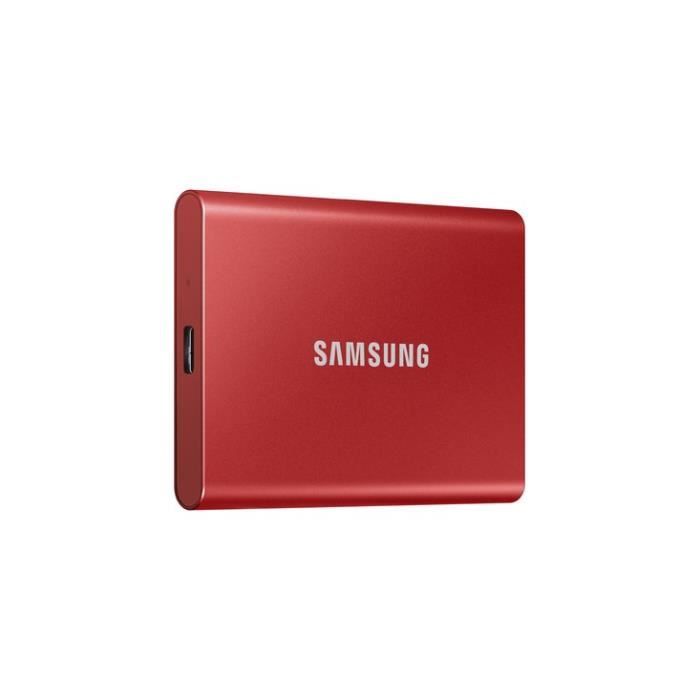 SAMSUNG SSD externe T7 USB type C coloris rouge 500 Go - Cdiscount  Informatique