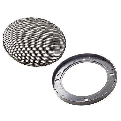 Tbest Grille Audio Décorative De Voiture 4pcs 1inch Grille De Haut-parleur Audio De Protection Décoratif Haut-parleur Blanc Grille - Auto