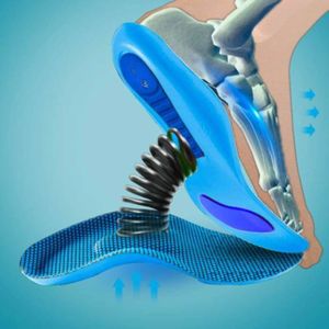 Semelles Orthopédiques HEALSSY - Soutien Pieds Plats/Creux, Anti-Douleur Talon Et Posture