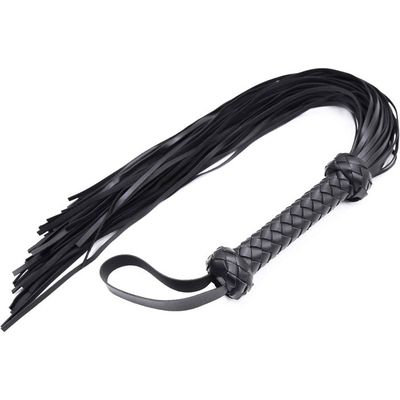 Cravache Équitation Faux Cuir MOTIVE LIFE - 76cm, Poignée Antidérapante - Pour Cosplay, Jeu De Rôle