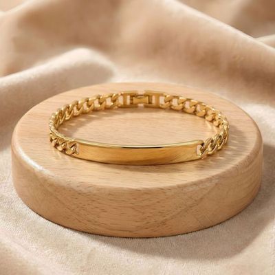 Bracelet Gourmette Plaqué Or Pour Femme - Maille Américaine 47 Cm X 14 Mm - ROSANTINE