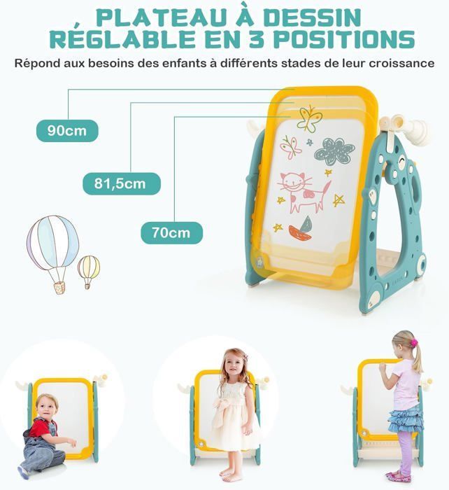 Table D'eau Et De Sable 4-en-1 Pour Tout-petits – Jeu Sensoriel Avec Accessoires (entonnoir Dauphin, Moulin à Eau, Moules) – Intérieur/extérieur
