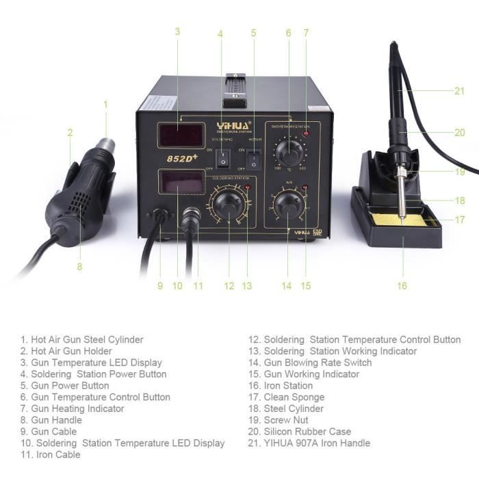 Fer a souder,Mini Kit de soudage par points à affichage numérique, Portable,  Machine à souder par points, outils - Digital Display - Cdiscount Bricolage