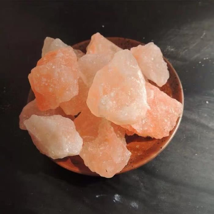Pierre,Morceaux de sel de roche de l'himalaya rose naturel pour