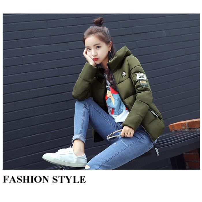 Doudoune Femme Mode Coupe Slim Garder au Chaud Coton Confortable Classique Vert KJEHOME Vert Cdiscount Pret a Porter