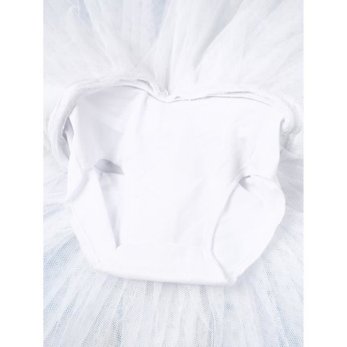 ZYXWVU Tutu De Danse Classique - Robe De Ballet Justaucorps En Coton Manches Courtes Pour Fille