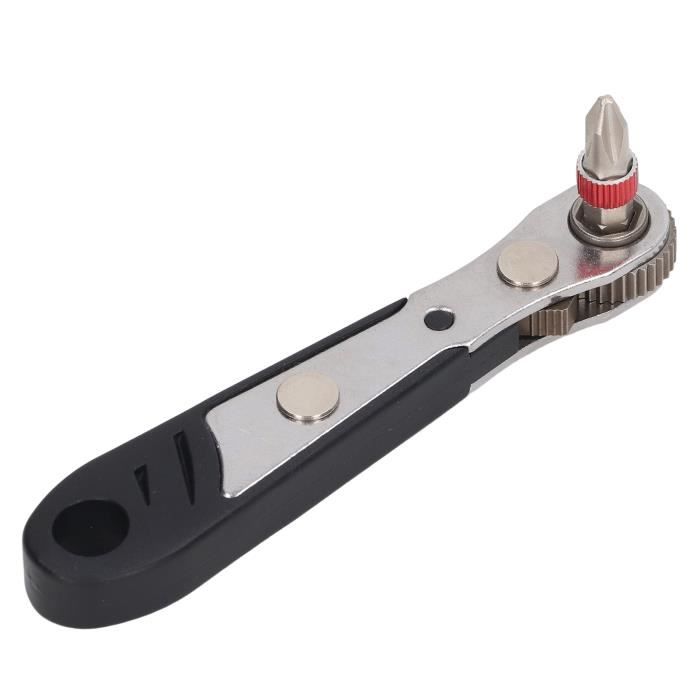 Clé à Cliquet Droit 1/2" – 100 Dents, Incréments 3,6°, Dégagement Rapide – Acier Chrome Vanadium, 245 Mm