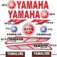 Taille 25x30cm - Autocollants réfléchissants Yamaha Logo moto réservoir, ensemble de décalcomanies Yzf R1 Nma-3