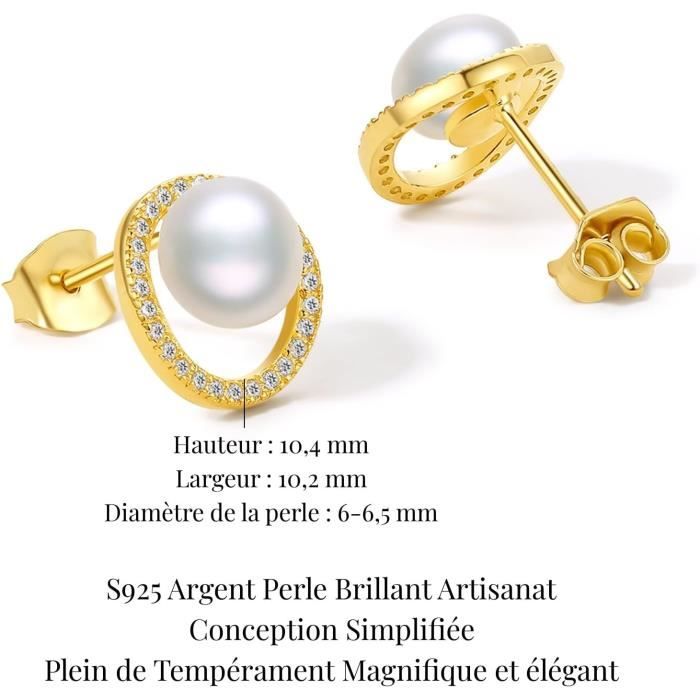 Set de colliers perles d'eau douce - acier inoxydable Doré