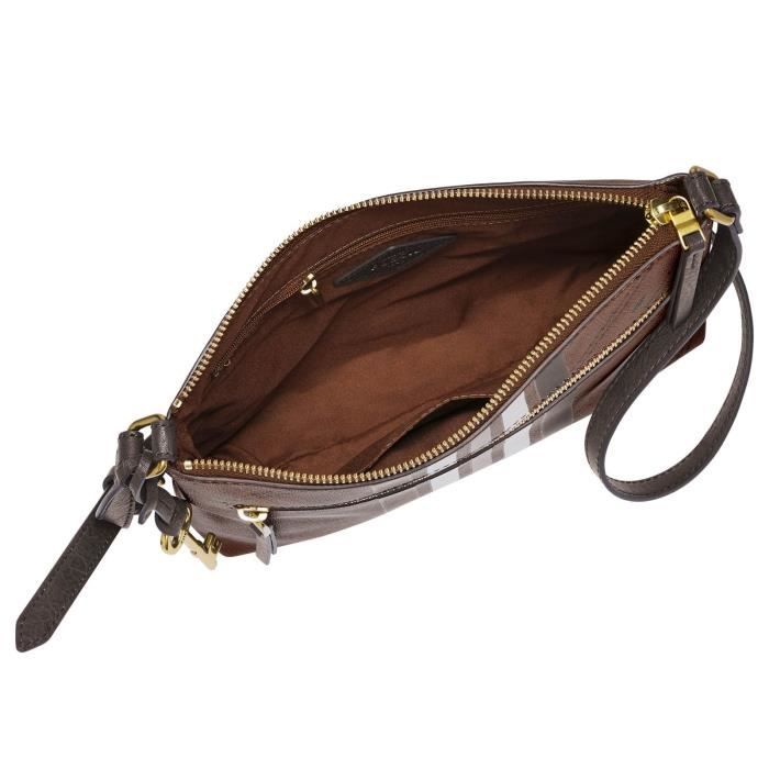 Fossil fiona large crossbody black 2025