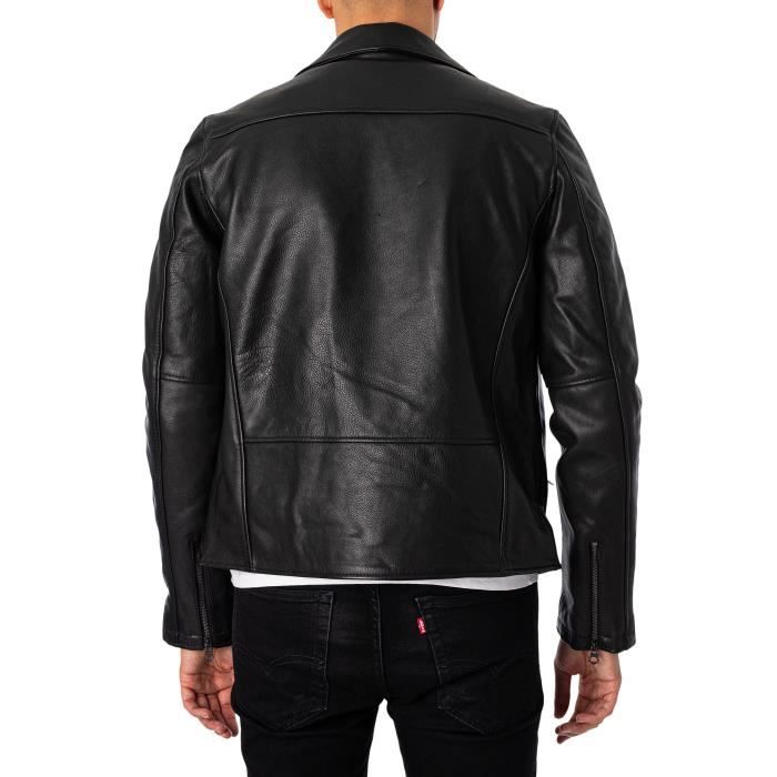 Veste croisée hotsell cuir homme