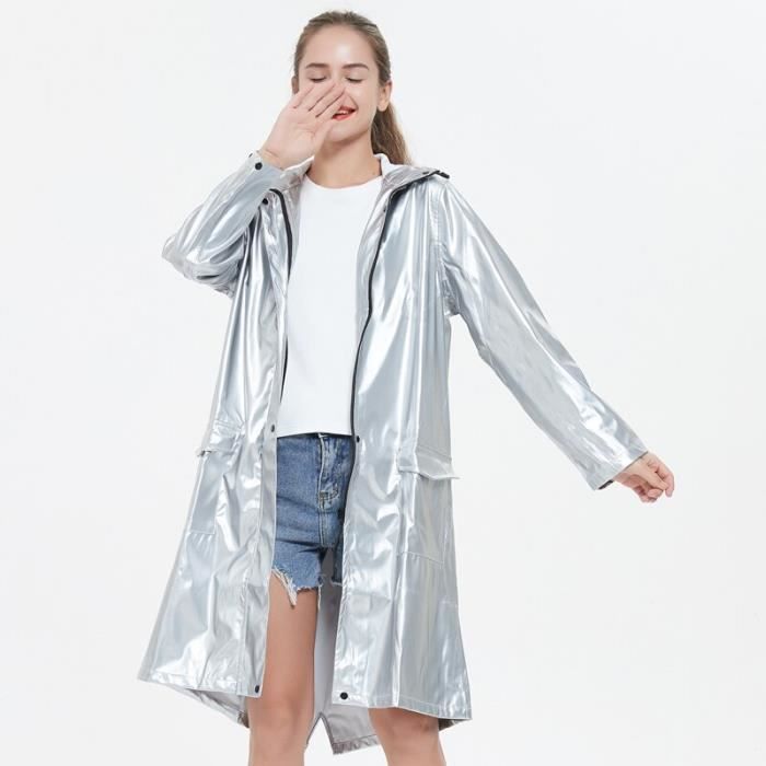 Imperméable argenté shop