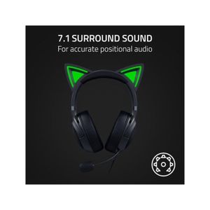 Coussinets De Remplacement Pour Casque Razer Electra V1 V2 - Mousse Mémoire De Forme, Cuir Noir Et Maille Verte - Confort Et Durabilité - 3
