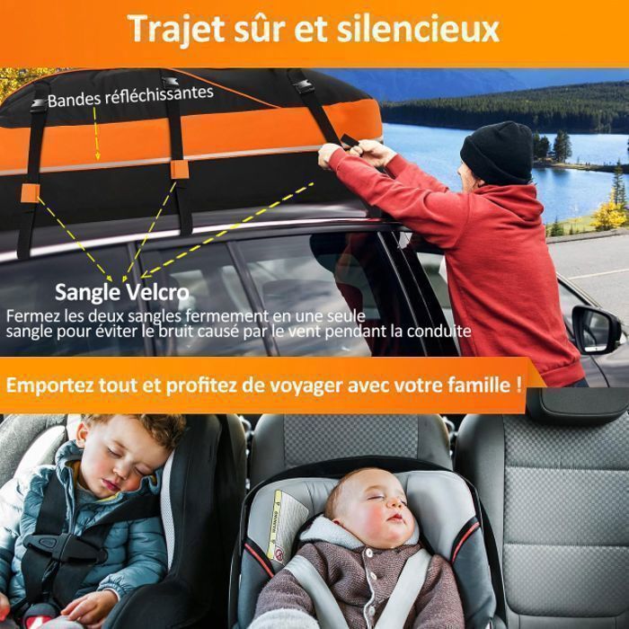 Sac de Toit Voiture, Coffre de Toit de véhicule pour Voyage Coffre De