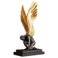 Creative Angel Wing Figurine Vivid 3D Angel Statue Art Chambre Salon Bureau Table Jardin Décoration Ornement Aile d'or-0
