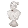 Statuette Déco "Buste Diane" 30cm Blanc-0