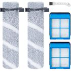 SIKSOG Rouleau de brosse de rechange et filtre HEPA pour Bissell CrossWave OmniForce Edge 4076,4087,4000,4006,4007,4017,4008,3999,3912