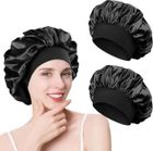 RHAJQ 2pcs Bonnet Turban Chimio Femme Front Croisé Coton Stretch Bonnet de Nuit Chapeaux Bandeau Foulard Chimio Mode Musulmanes