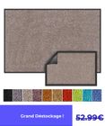 KARAT Tapis de Porte Paillasson d'entrée Rhine Goéland 90 x 150 cm