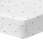 Drap housse imprimé 100% Coton - MATT & ROSE - Bretagne BREIZH - Blanc - 90x190/200cm