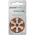 POWERONE Piles auditives Power One P 312 (0% mercure) par 10 plaquettes