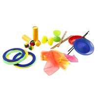 Kit de jonglerie pour 10 élèves Tremblay - balles, diabolos, assiettes chinoises, foulards et anneaux inclus