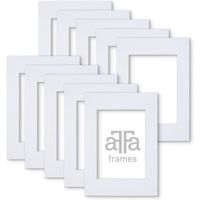 aFFa frames Passe Partout | Tapis D'image Minimaliste Pour Exposer Vos Photos, Posters | Carton, Blanc, 29,7x42 cm | Ensemble de 10