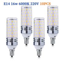 4x LED E14 de Maïs Bulbs 16W,160W Incandescent Équivalent,1600Lm,Blanc Froid 6000K Ampoules Chandelier,Bougie Décorative Culot E14