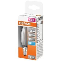 OSRAM - LED filament flamme dépoli dim. 2.5W E14 250lm 4000K froid