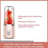 Centrifugeuse entièrement automatique - Petite tasse à jus portative multifonctionnelle rose de chargement de ménage