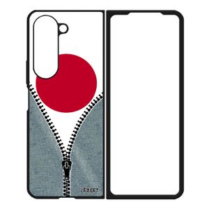 COQUE - BUMPER Coque silicone Samsung Galaxy Z Fold 5 drapeau jap