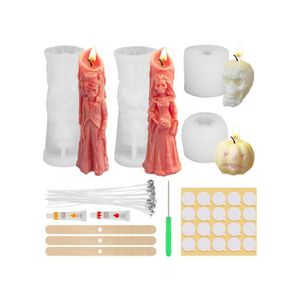 Moule En Silicone Coeur Cylindre Bougie Moule Mariage Aromathérapie