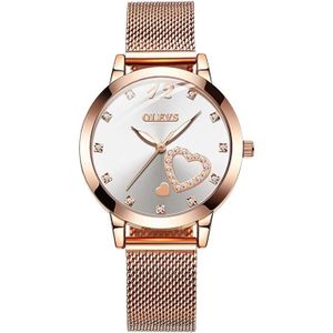 MONTRE Montres Femmes Double Amour Cœur Forme Strass Cadr